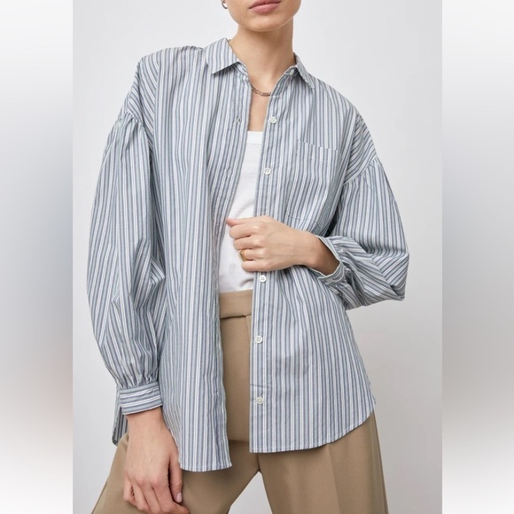 Rails Tops - NWT Rails Janae Button Down Shirt In Bank Stripe